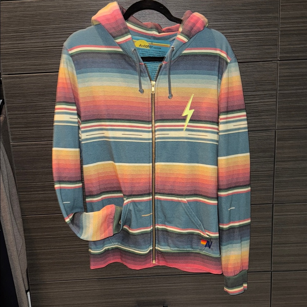Aviator Nation Tulum HandDyed Hoodie sz L - Picture 2 of 6